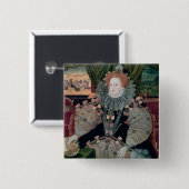 Elizabeth I, Armada-Porträt, c.1588 Button (Vorne & Hinten)