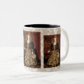 Elizabeth I c 1599 Zweifarbige Tasse (VorderseiteRechts)