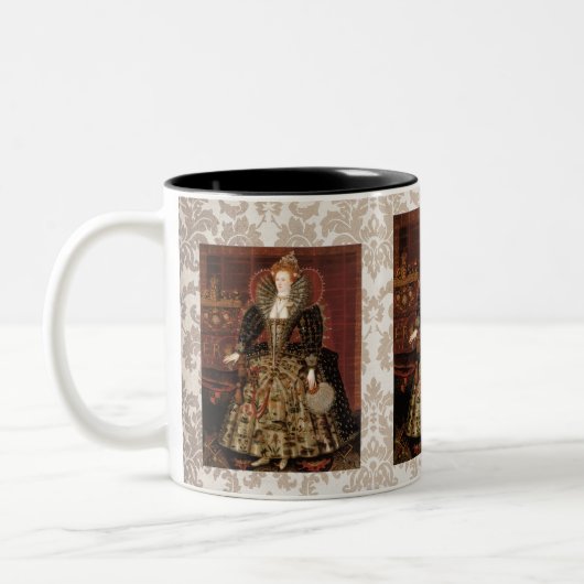 Elizabeth I c 1599 Zweifarbige Tasse (Links)