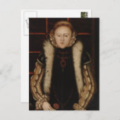 Elizabeth I Circa 1560 Postkarte (Vorne/Hinten)