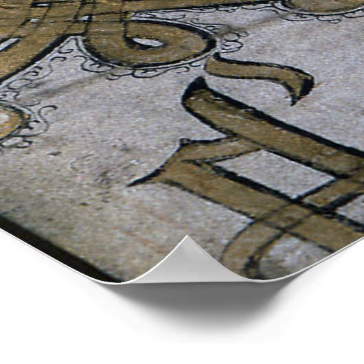 Elizabeth I., Coram Rege Rolls Poster (Ecke)