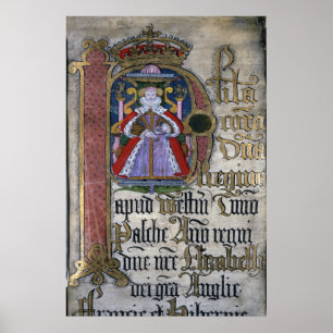 Elizabeth I., Coram Rege Rolls Poster