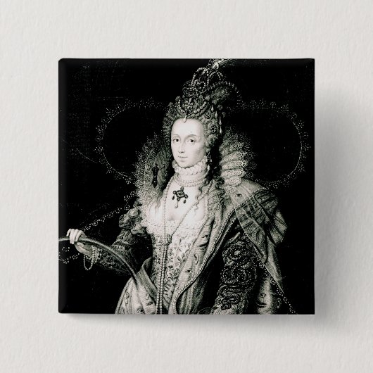 Elizabeth I gezeichnet durch W.Derby und vorbei Button (Vorderseite)