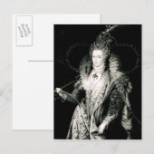 Elizabeth I gezeichnet von W. Derby und graviert v Postkarte (Vorne/Hinten)