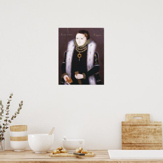 ELIZABETH I, KÖNIGIN ENGLLANDS (CLOPTON PORTRAIT) POSTER (Küche)