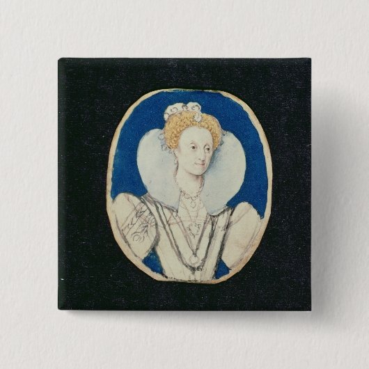 Elizabeth I, Miniaturporträt, (unfertig) Button (Vorderseite)