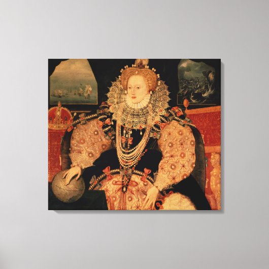 Elizabeth I., Portrait Armada, c.1588 Leinwanddruck (Vorderseite)