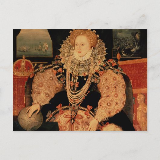 Elizabeth I., Portrait Armada, c.1588 Postkarte (Vorderseite)