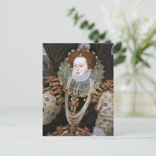 Elizabeth I Portrait Postkarte (Stehend Vorderseite)