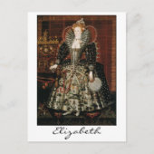 Elizabeth I Postkarte (Vorderseite)