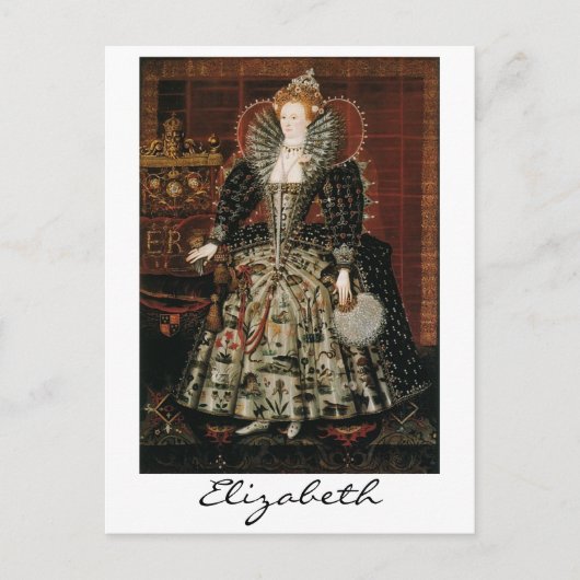 Elizabeth I Postkarte (Vorderseite)