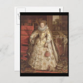 Elizabeth I Postkarte (Vorne/Hinten)
