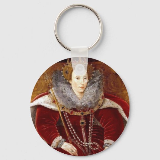 Elizabeth I Red Robes Schlüsselanhänger (Vorderseite)
