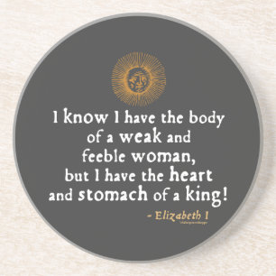 Elizabeth I Tilbury-Zitat Untersetzer