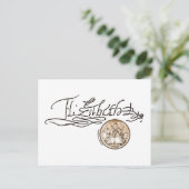 Elizabeth I Unterschrift (Version 1) Postkarte (Stehend Vorderseite)