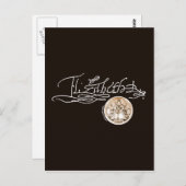 Elizabeth I Unterschrift (Version 1) Postkarte (Vorne/Hinten)