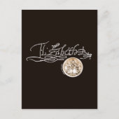 Elizabeth I Unterschrift (Version 1) Postkarte (Vorderseite)