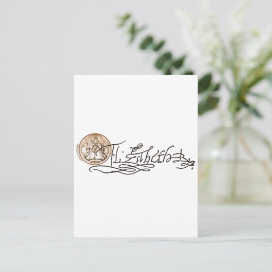 Elizabeth I Unterschrift (Version 2) Postkarte (Stehend Vorderseite)