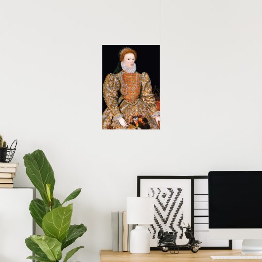 Elizabeth I. von England (Das "Darnley-Portrait") Poster (Heimbüro)