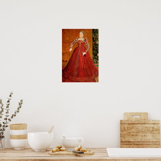 Elizabeth I. von England (Das "Hampden-Portrait") Poster (Küche)