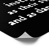 Elizabeth I Zitat zum Krieg Poster (Ecke)