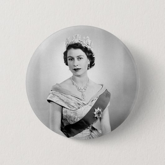 Elizabeth II-Königin von England Button (Vorderseite)