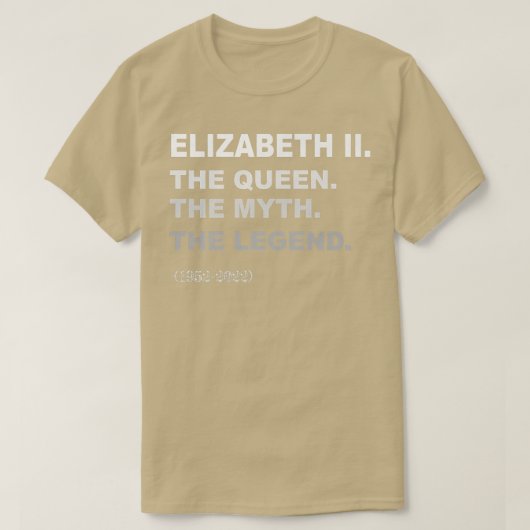 Elizabeth II Queen Legend British Crown Platinum J T-Shirt (Design vorne)