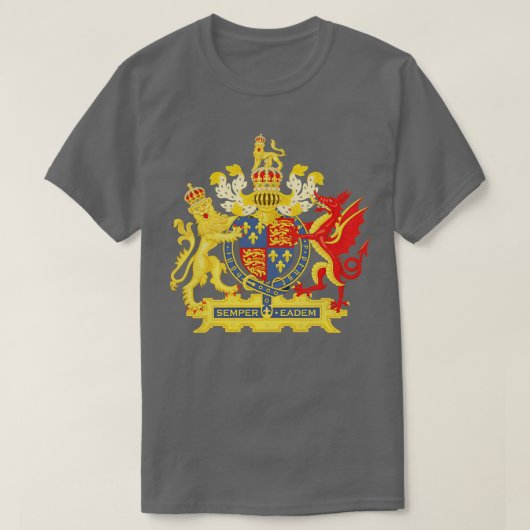 Elizabeth-II-Wappen T-Shirt (Design vorne)