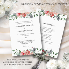 Elizabeth Invitacion de Boda Catolica Wedding Einladung