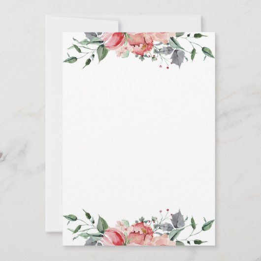 Elizabeth Invitaciones de Boda Elegantes Wedding Einladung (Rückseite)