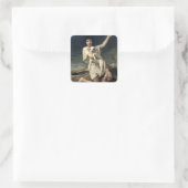 Elizabeth Jane Gardner David the Shepherd Quadratischer Aufkleber (Tasche)