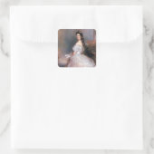 Elizabeth , Kaiserin Österreichs, 1865 Quadratischer Aufkleber (Tasche)