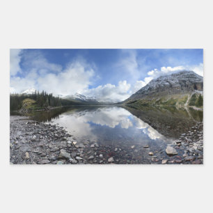 Elizabeth Lake - Glacier National Park Rechteckiger Aufkleber