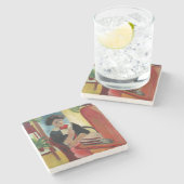 Elizabeth-Lesung Steinuntersetzer (Seitenansicht)