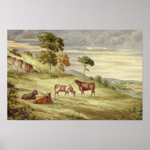 Elizabeth Murray - Deer Park, möglicherweise Kilke Poster