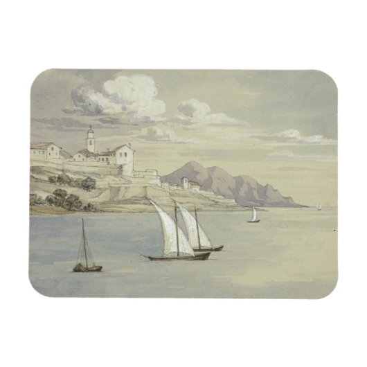 Elizabeth Murray - Portofino aus dem Meer, Genua Magnet (Horizontal)