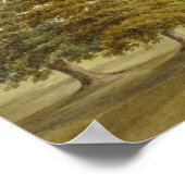 Elizabeth Murray: Sechs Kühe grasen vor Country Poster (Ecke)