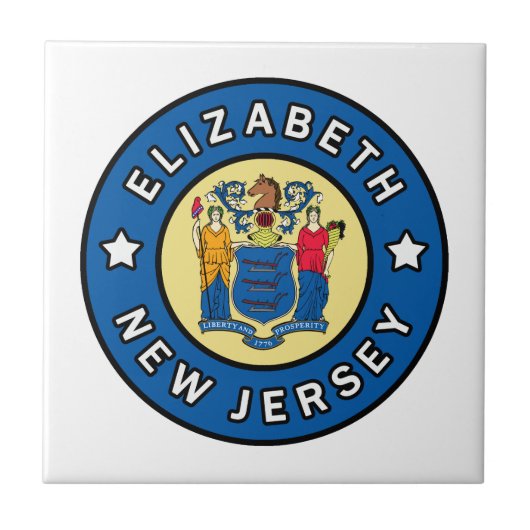 Elizabeth New Jersey Fliese (Vorderseite)