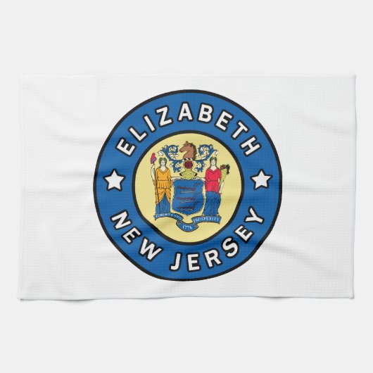 Elizabeth New Jersey Geschirrtuch (Horizontal)