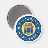 Elizabeth New Jersey Magnet (Vorderseite/Rückseite)