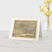 Elizabeth, NJ panoramische Karte - 1898 (Gelbe Blume)