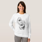 Elizabeth olsen Basic Long Sleeve T - Shirt (Vorne ganz)
