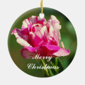 Elizabeth Peppermint Weihnachtsfeier Rose Ornament (Hinten)