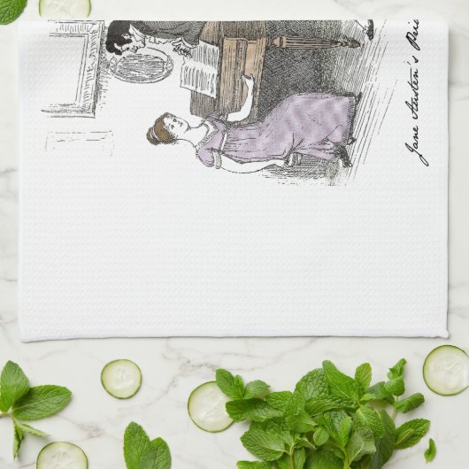 Elizabeth Performs - Jane Austen Pride & Prejudice Handtuch (Gefaltet)