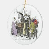 Elizabeth Performs - Jane Austen Pride & Prejudice Keramik Ornament (Links)