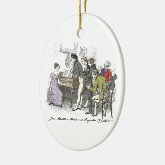 Elizabeth Performs - Jane Austen Pride & Prejudice Keramikornament (Links)