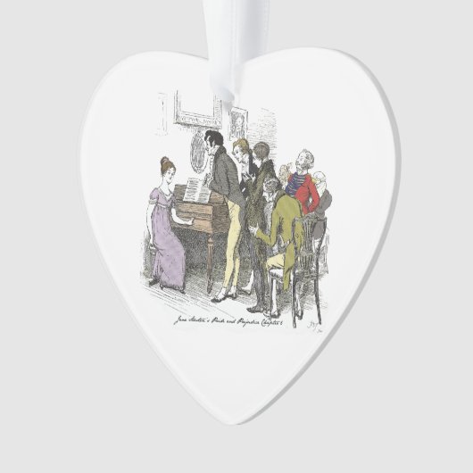 Elizabeth Performs - Jane Austen Pride & Prejudice Ornament (Vorderseite)
