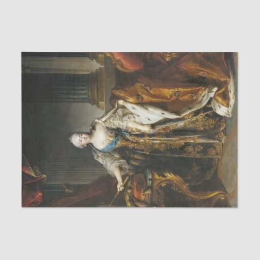 Elizabeth Petrovna von Louis Tocque Seidenpapier (Vorderseite)