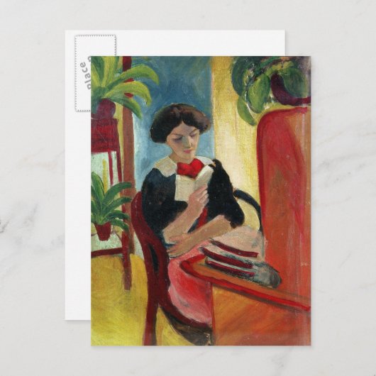 Elizabeth Reading Postkarte (Vorne/Hinten)