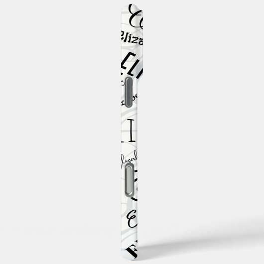 Elizabeth Schwarz-weiß Case-Mate iPhone Hülle (Rückseite / Rechts)